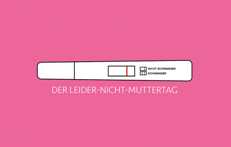 Schwangerschaftstest Nicht schwanger als Blogbild für Der Leider-Nicht-Muttertag