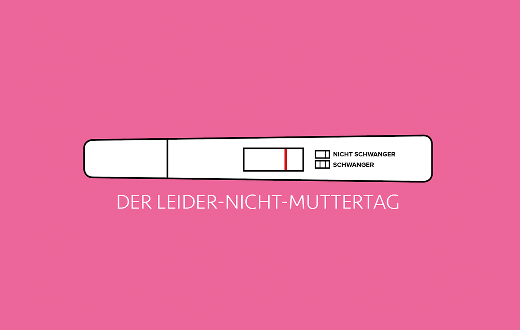 Schwangerschaftstest Nicht schwanger als Blogbild für Der Leider-Nicht-Muttertag