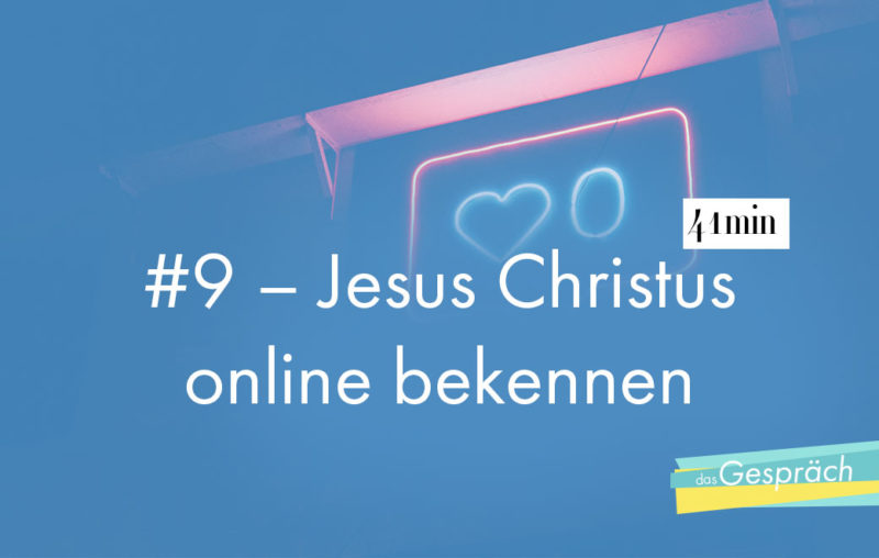 Neonlicht als Titelbild für das Gespräch Jesus Christus online bekennen