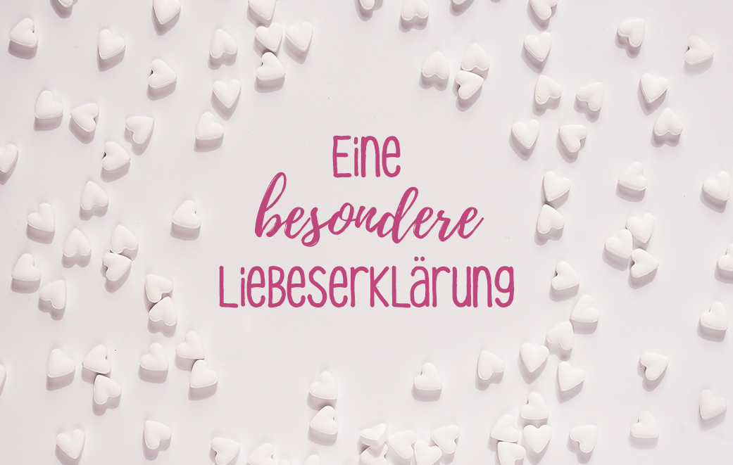 Viele kleine Herz-Bonbons als Blogbild für Eine besondere Liebeserklärung