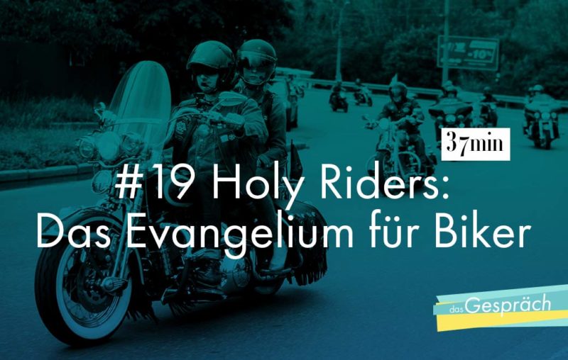 Gruppe von Motorrädern auf der Straße als Titelbild für Das Gespräch Holy Riders: Das Evangelium für Biker