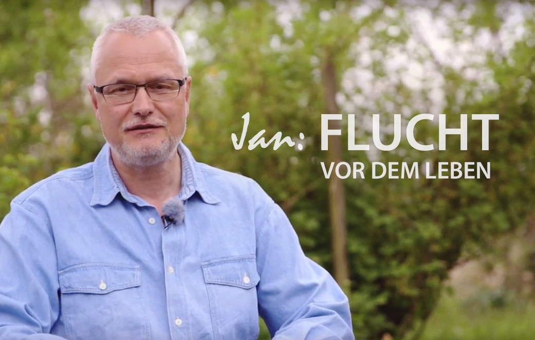 Jan als Titelbild für Zeugnis Flucht vor dem Leben