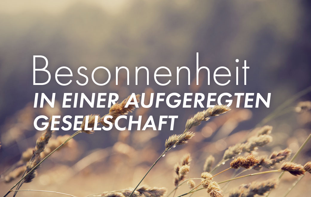 Getreidefeld als Blogbild für Besonnenheit - In einer aufgeregten Gesellschaft