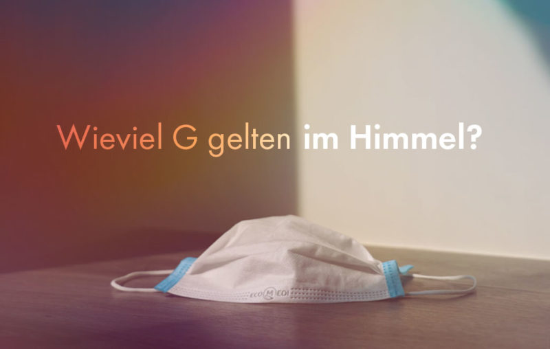 Himmel Mundnasenschutz Lichtkegel