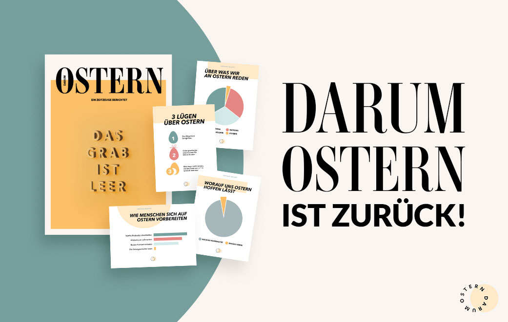 Heft, Flyer, Postkarten, Ostern